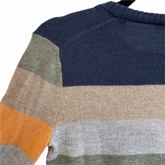 ATM Merino Wool Striped Multicolor Sweater S - Picture 9 of 12